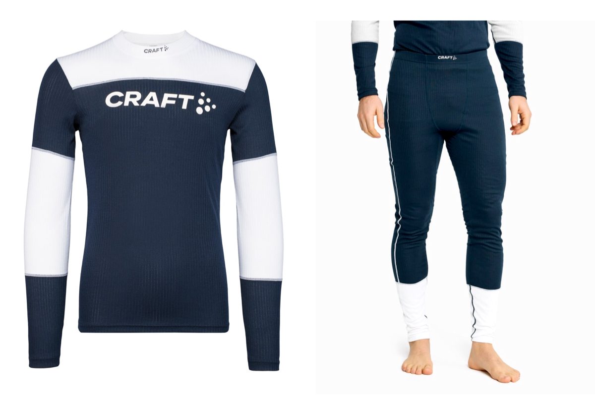 Craft NOR Baselayer Set M Blaze-White
