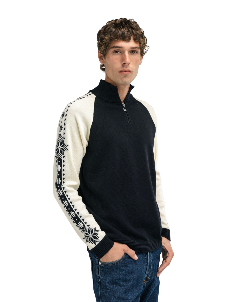 Dale of Norway Geilo Masc Sweater Black Offwhite