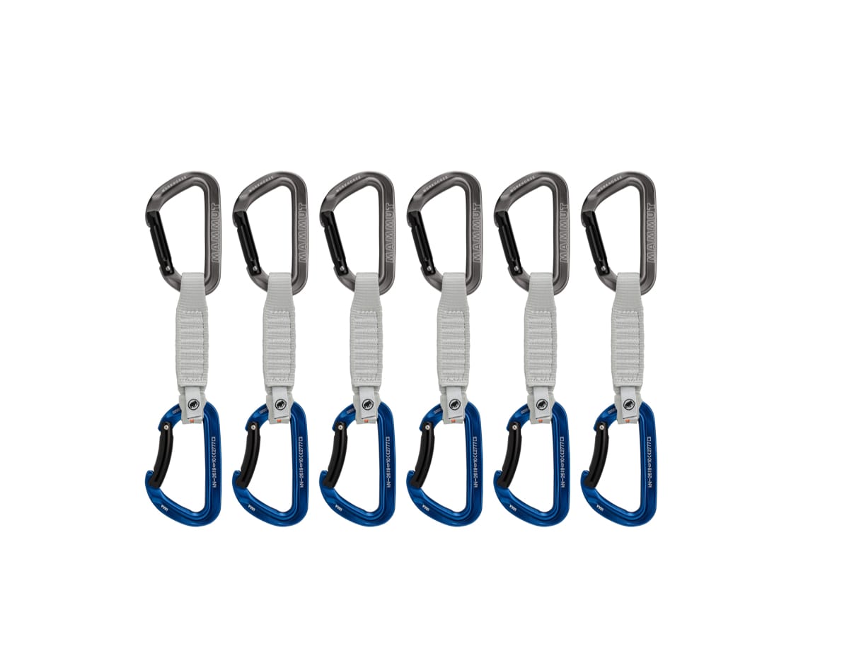 Mammut Workhorse Keylock 12 Cm 6-Pack Quickdraws Straight Gate/Bent Gate Key Lock