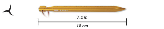 Hilleberg Y-PEG UL (10 p) Gold