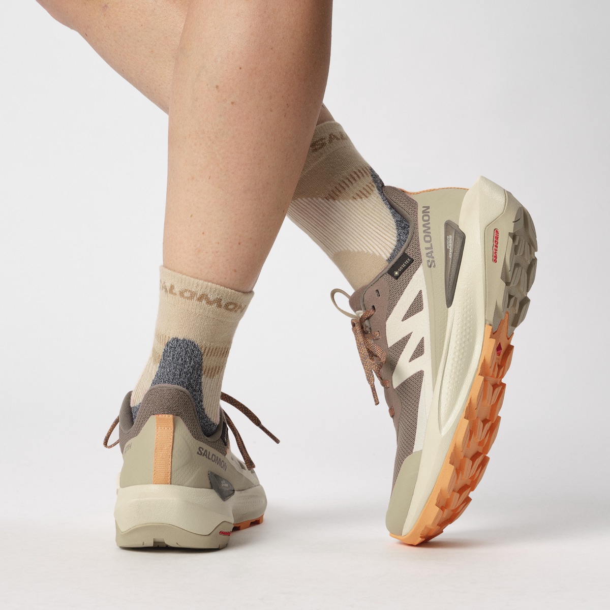 Salomon Elixir Activ Gore-Tex Falcon / White Pepper / Papaya