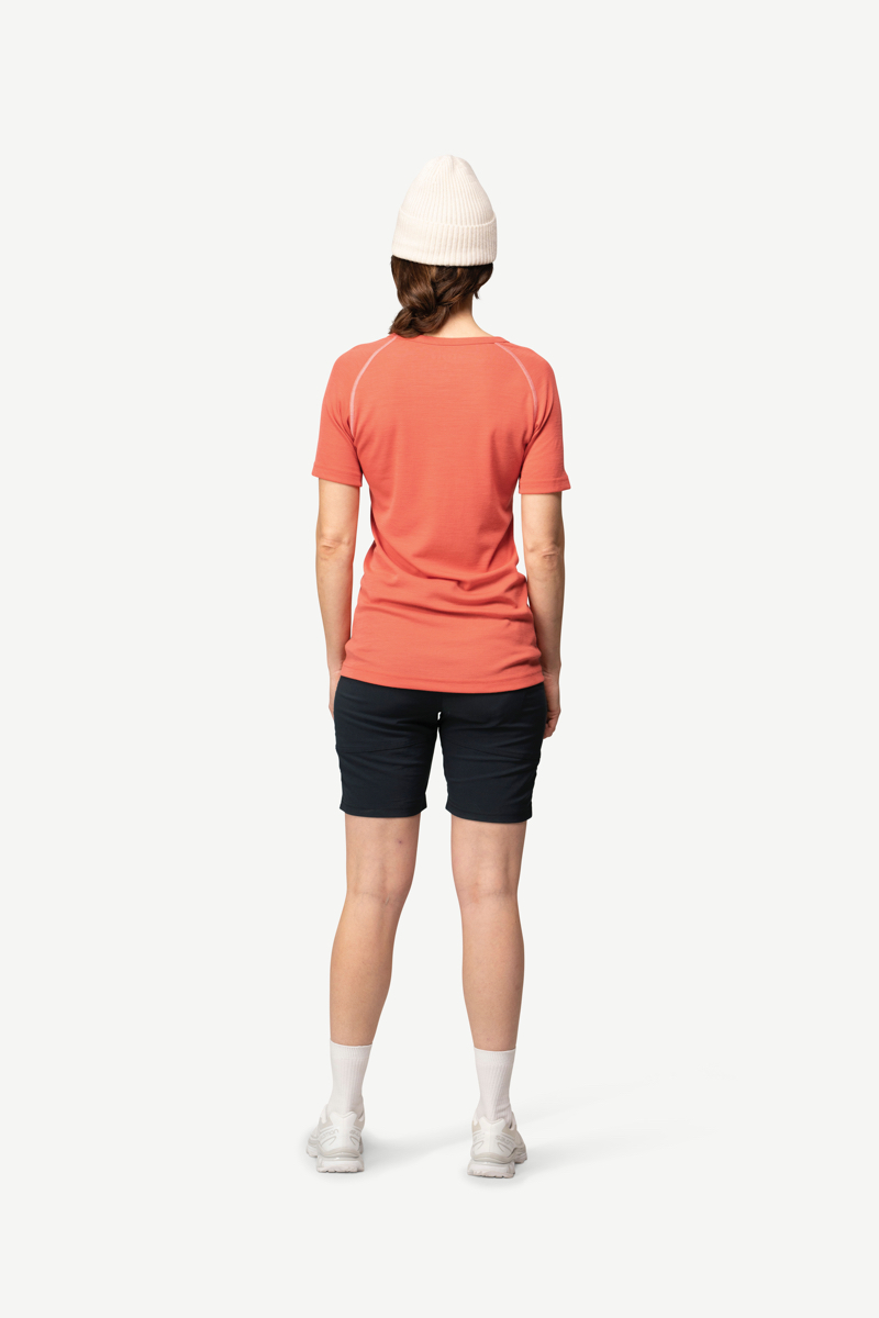 Devold Lauparen Merino 190 Base Tee Wmn Coral