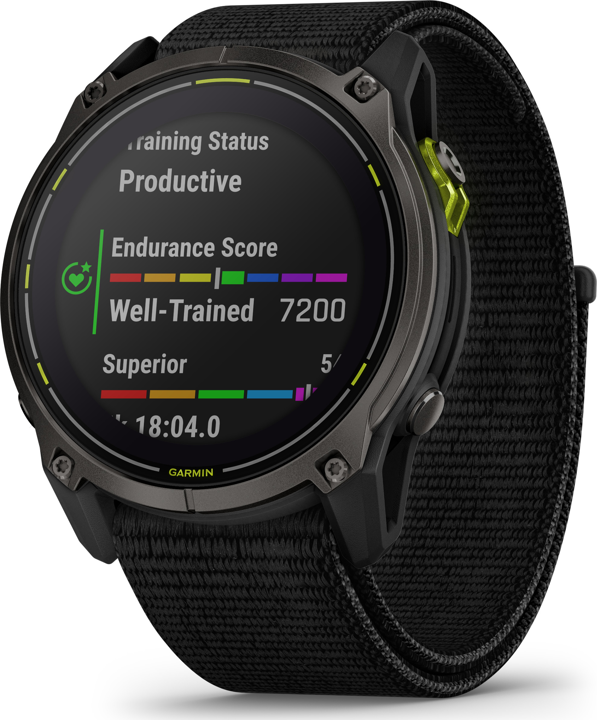 Garmin Enduro 3 Carbon Grey DLC Titanium/Black UltraFit Nylon Strap