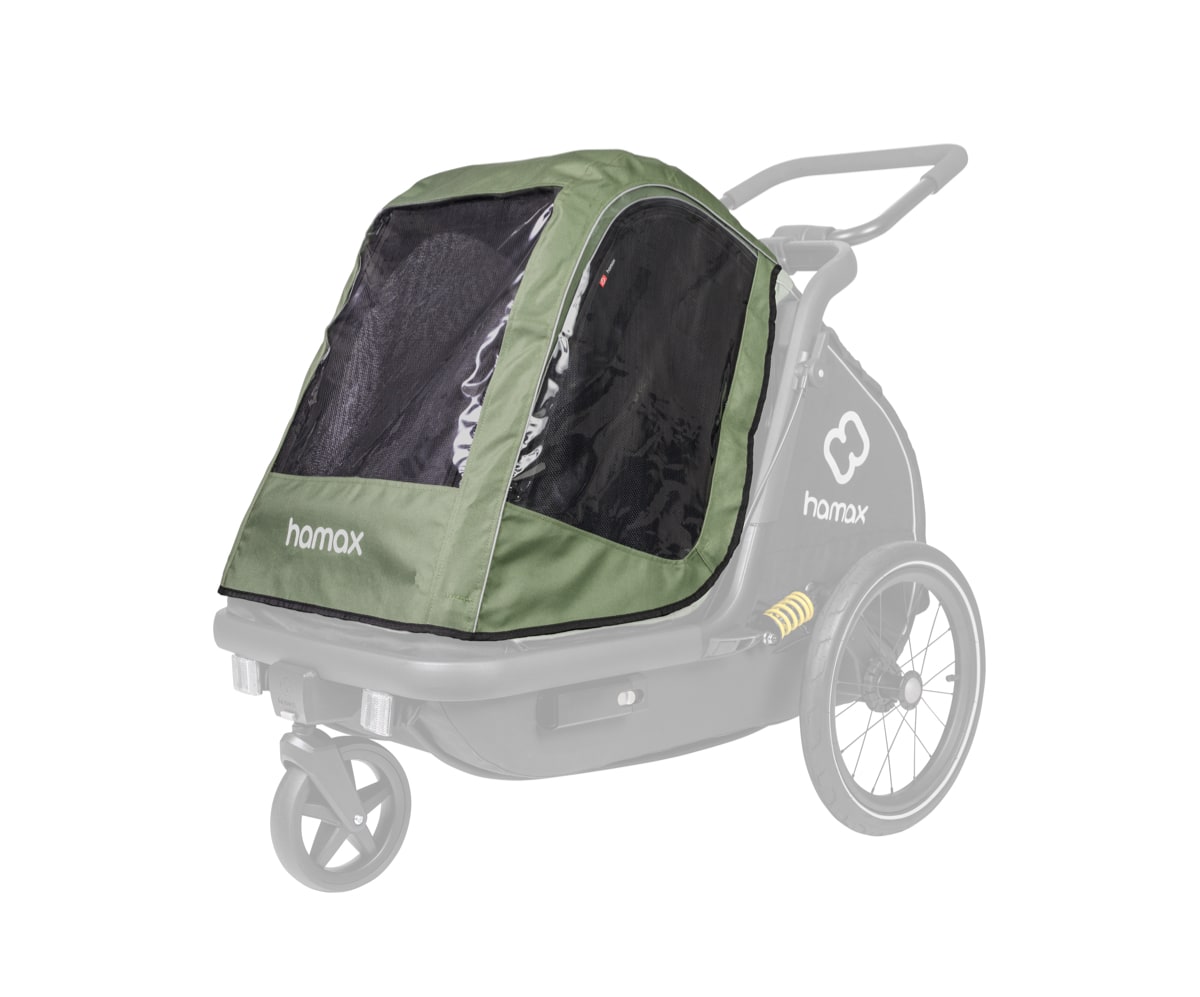 Hamax Rain Cover M (Pluto) Green/Black