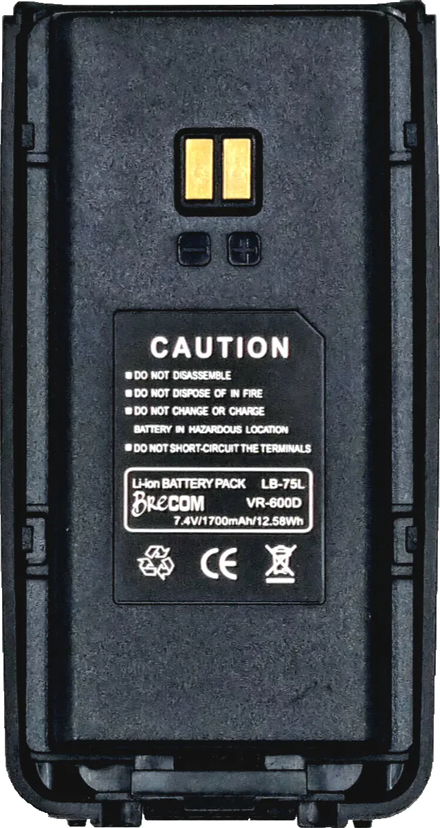 Brecom Batteri for Brecom VR-600 D 1700mAH