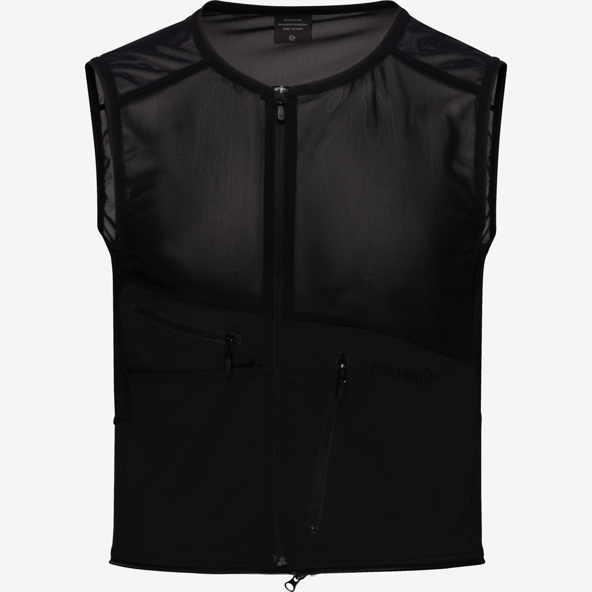 Norrøna Men's Ski/Snowboard Zip-in Vest Caviar