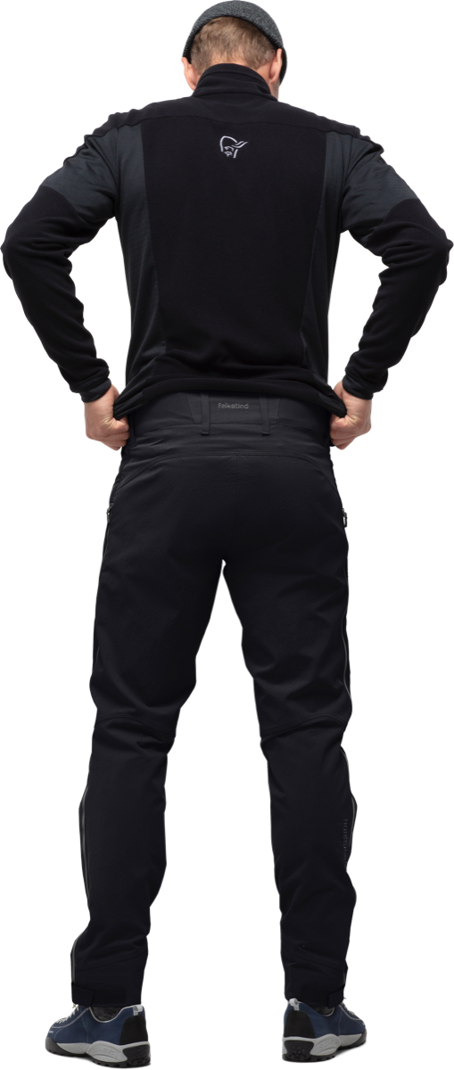 Norrøna Men's Falketind Flex1 Heavy Duty Pants Caviar/Zip Grey