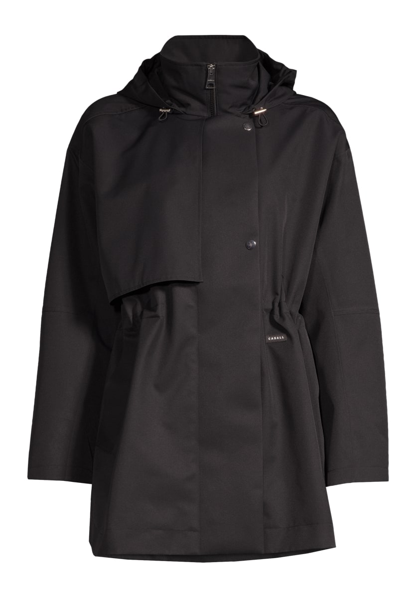 Casall Scandi Trench Rain Coat Black