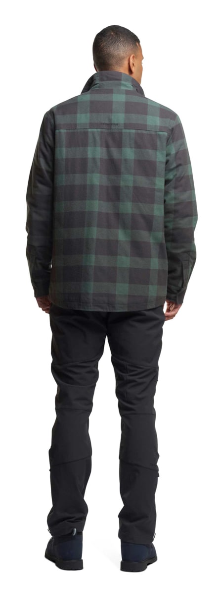 Twentyfour Finse Flannel Jakke H Mellomgrønn