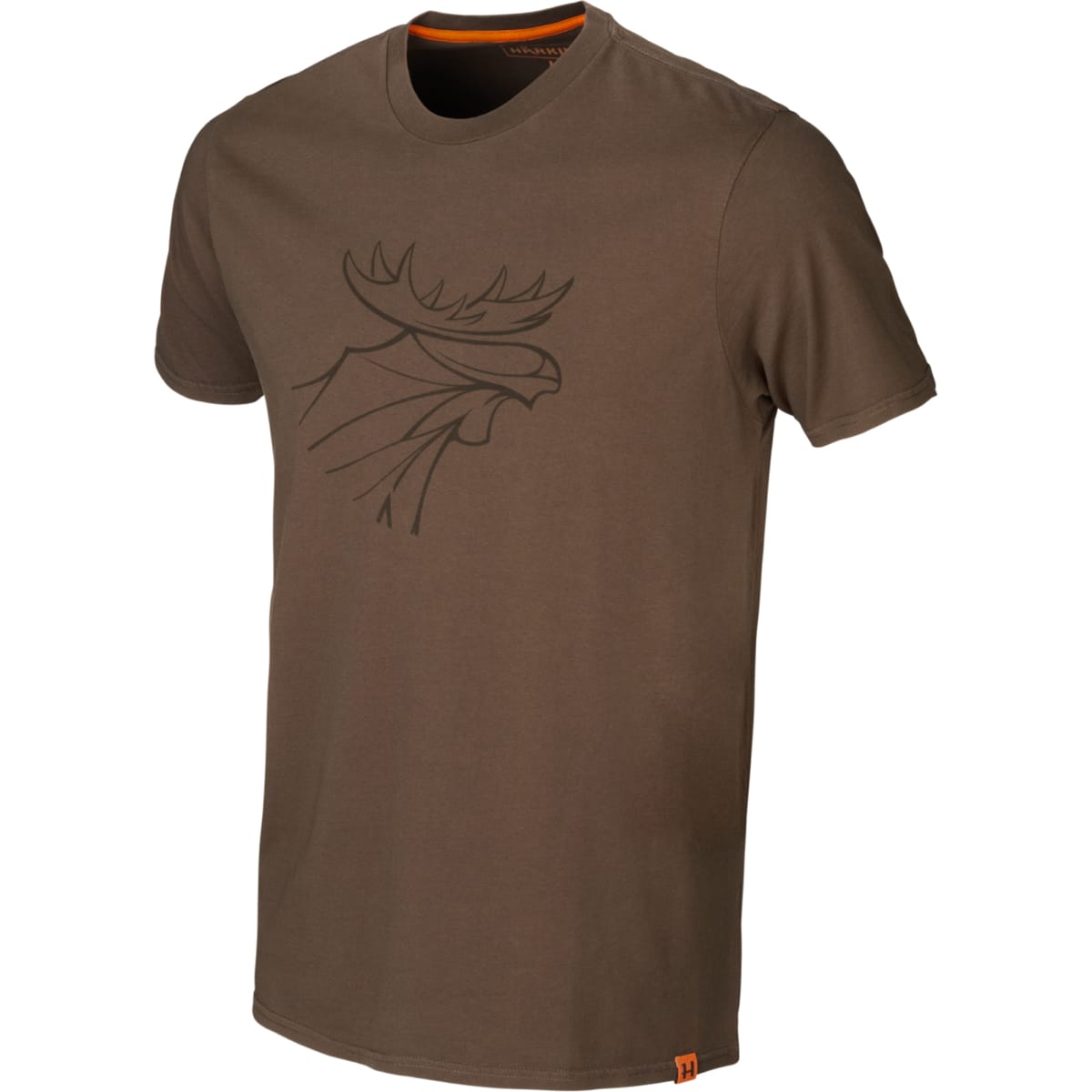 Härkila Men´s Härkila Graphic T-Shirt 2-Pack Willow Green/Slate Brown