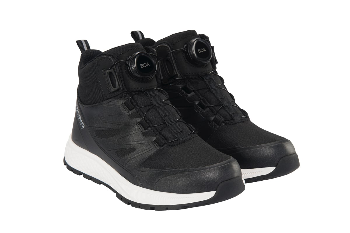 Viking Footwear Junior Equip Mid Waterproof Boa Black