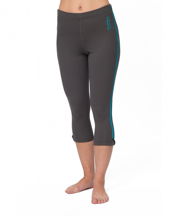 Northern Playground W Ziplongs 3/4 microfleece dark grey