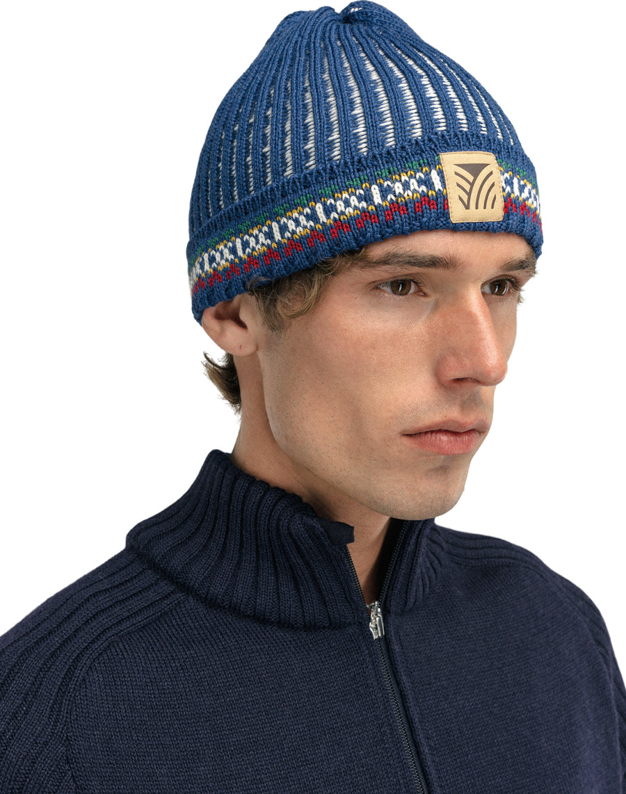 Dale of Norway 1994 Hat Indigo/Offwhite/Mustard
