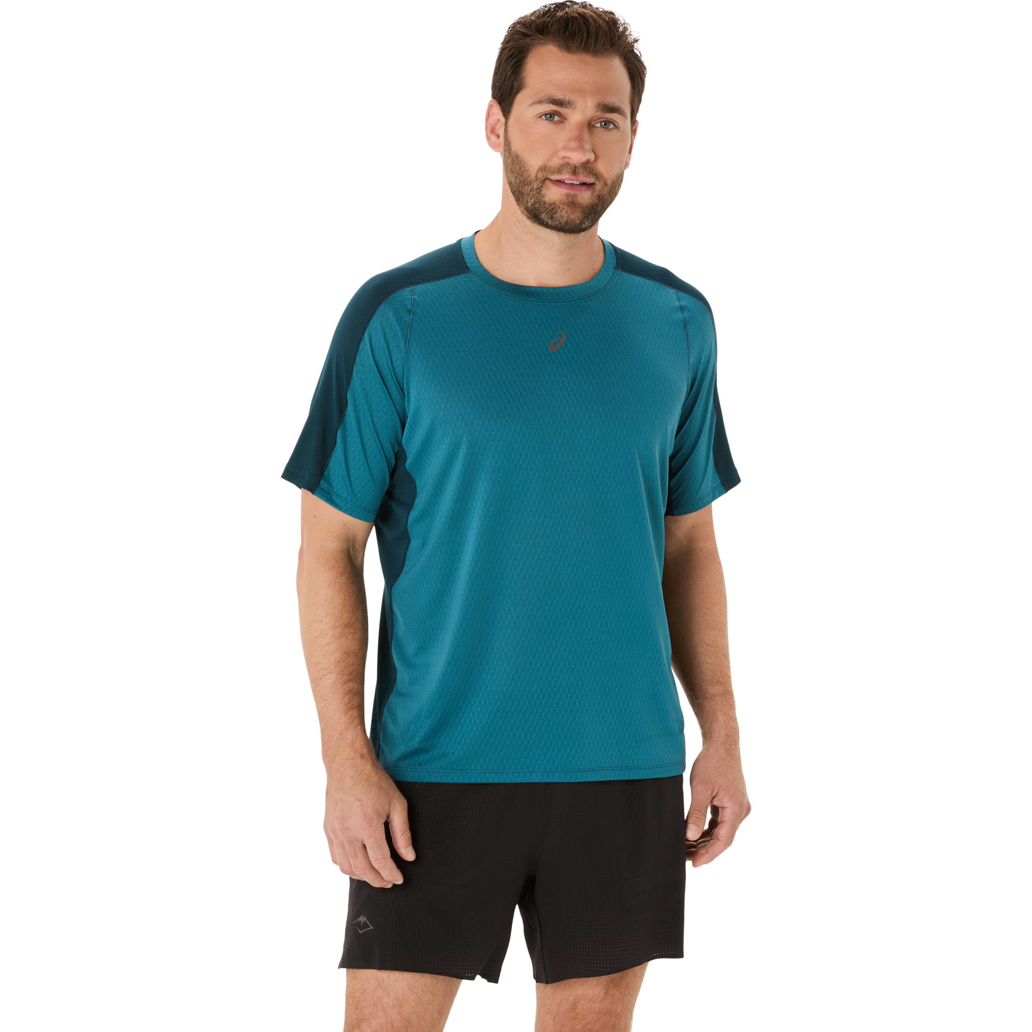 Asics Ms Fujitrail Elite Ss Top Atlantis Blue/saxon Green