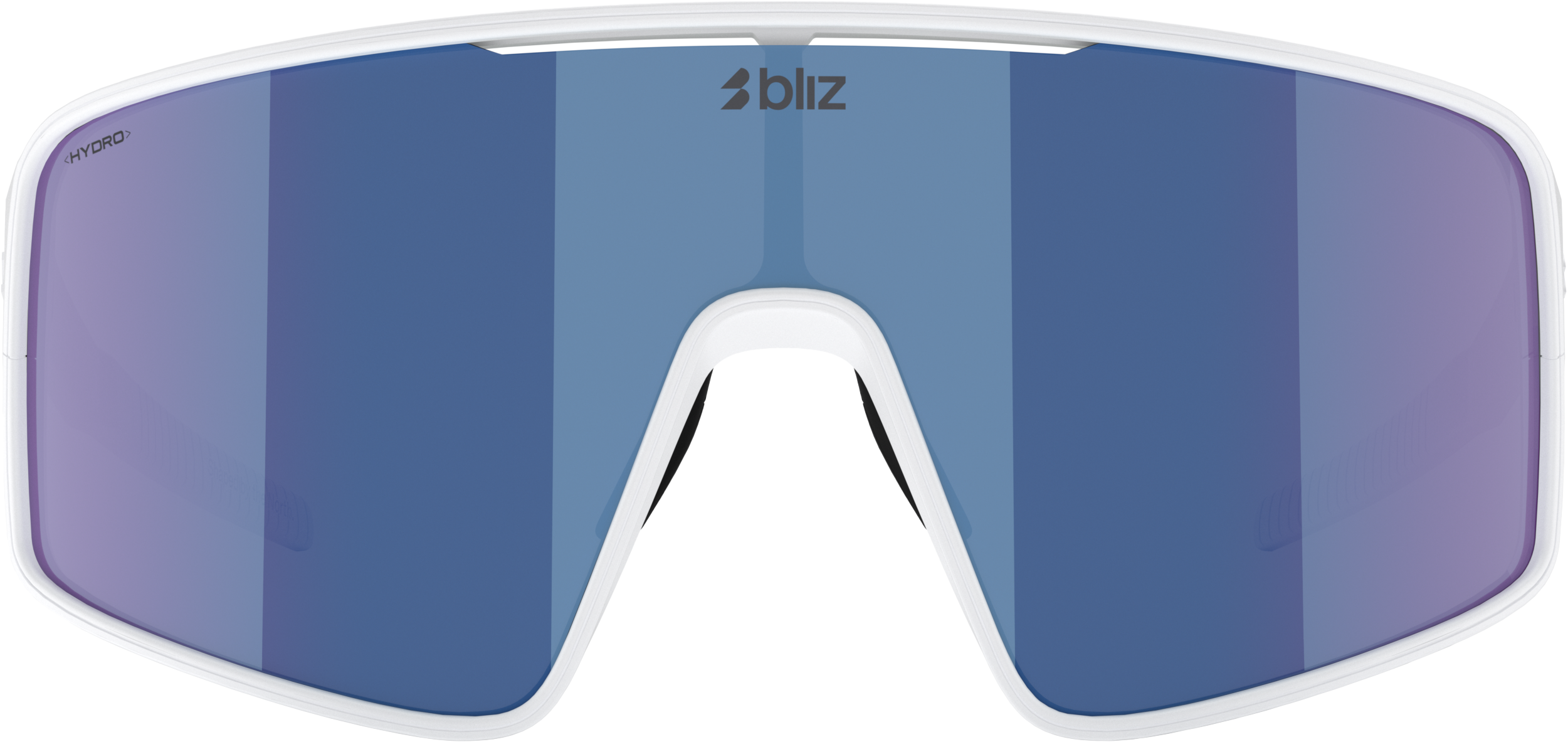 Bliz P001 Matte White/Grey Blue Mirror