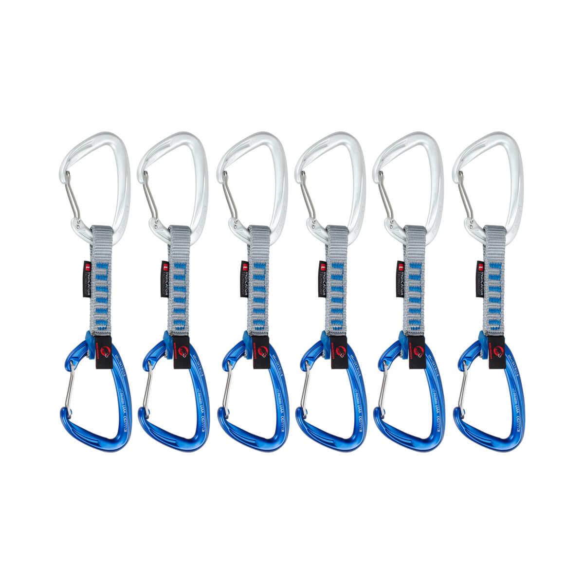 Mammut Crag Wire 10 Cm Indicator 6-Pack Quickdraws Wire Gate/Wire Gate/Silver/Ultramarine
