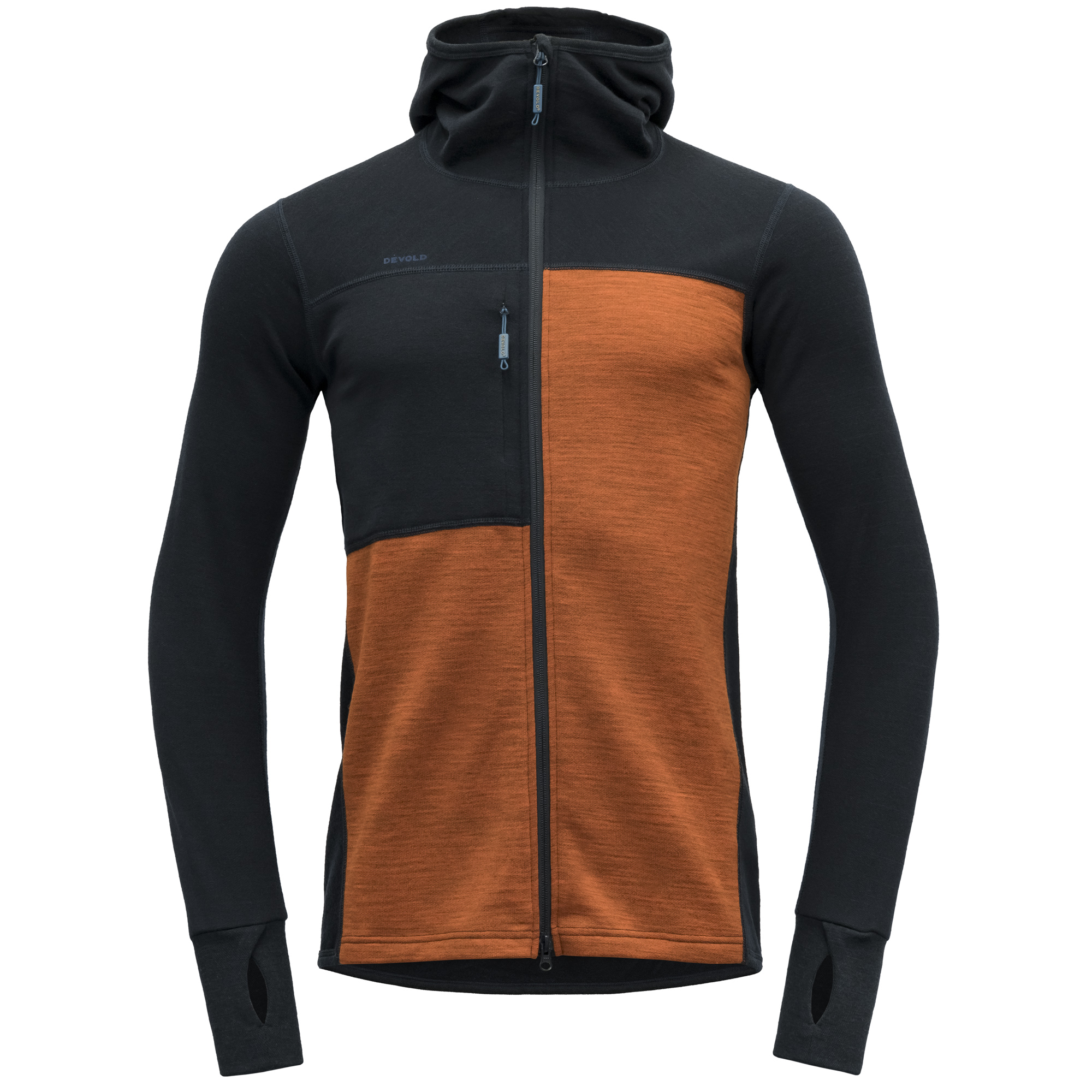 Devold Nibba Hiking Man Jacket With Hood Ink/Flame