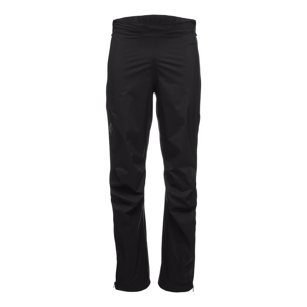 Black Diamond Men StormLine Stretch Full Zip Rain Pants Black