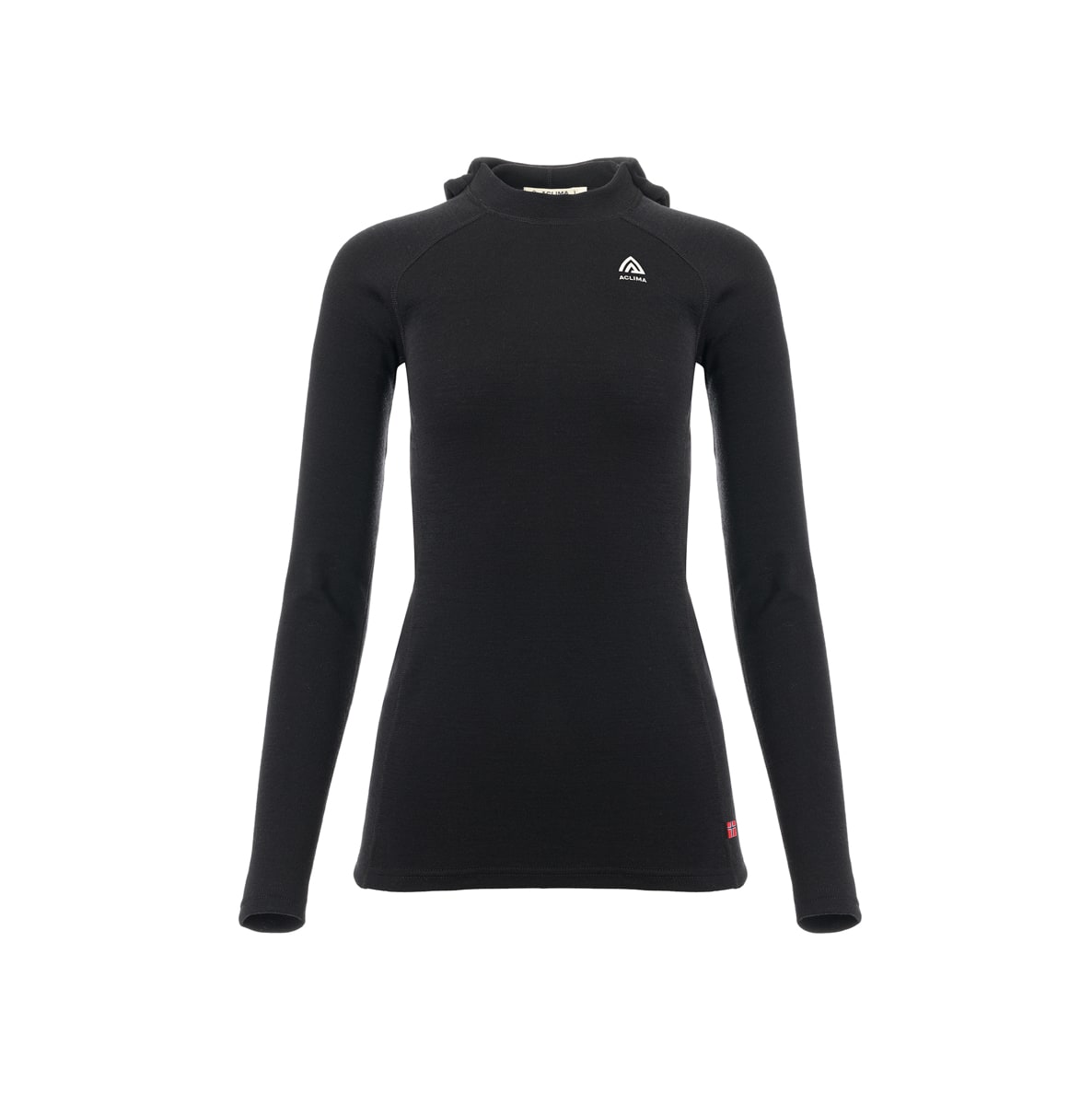Aclima Women's WarmWool Hoodsweater V2 Jet Black