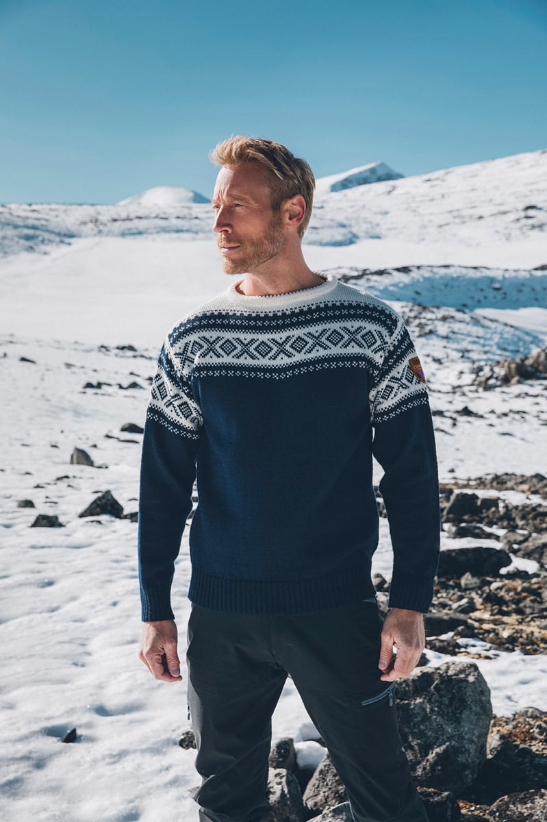 Dale of Norway Cortina 1956 Unisex Sweater Light Charcoal Mel Off/White