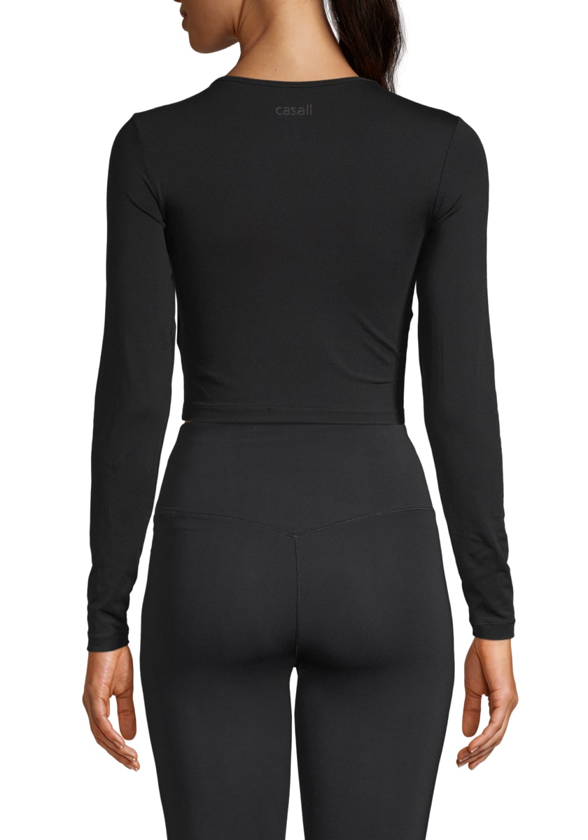 Casall Women's Crop Long Sleeve Black