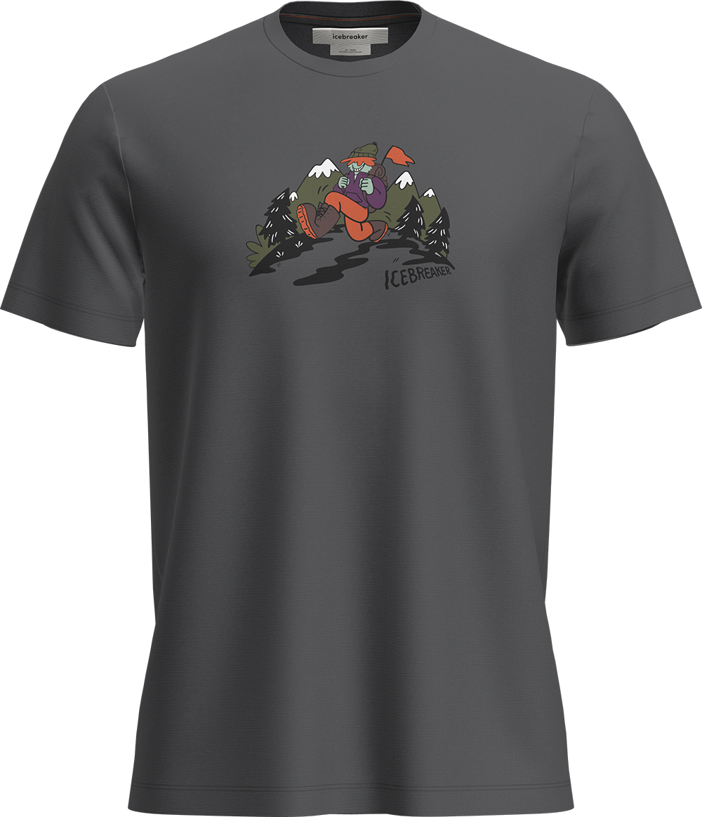 Icebreaker Men's Merino 150 Tech Lite Shortsleeve Tee Catch Obsidian