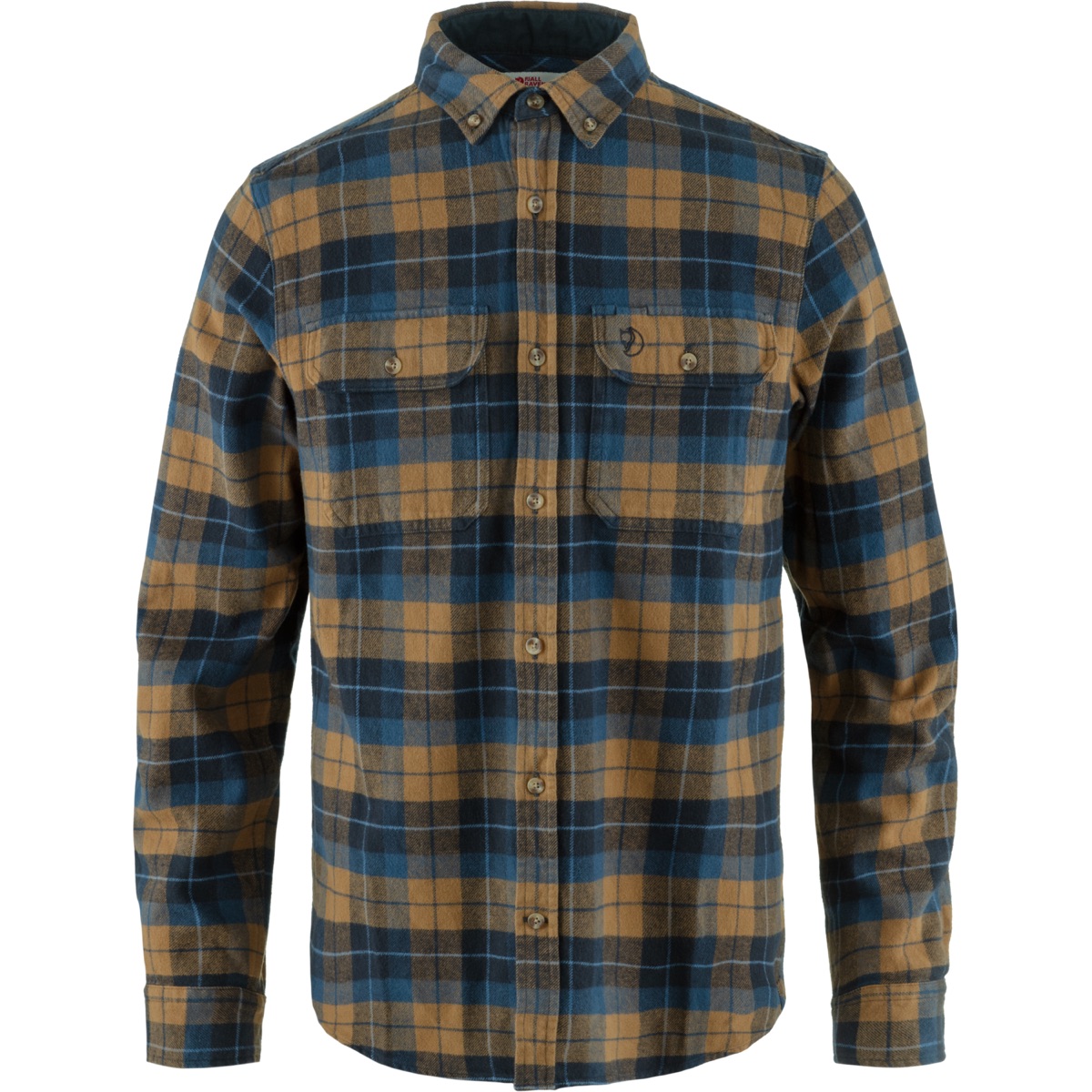Fjällräven Men's Singi Heavy Flannel Shirt Dark Navy/Buckwheat Brown