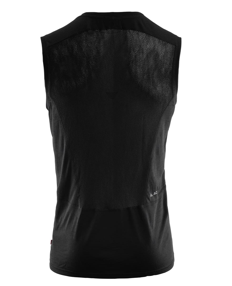 Aclima Men's LightWool Sports Singlet Jet Black