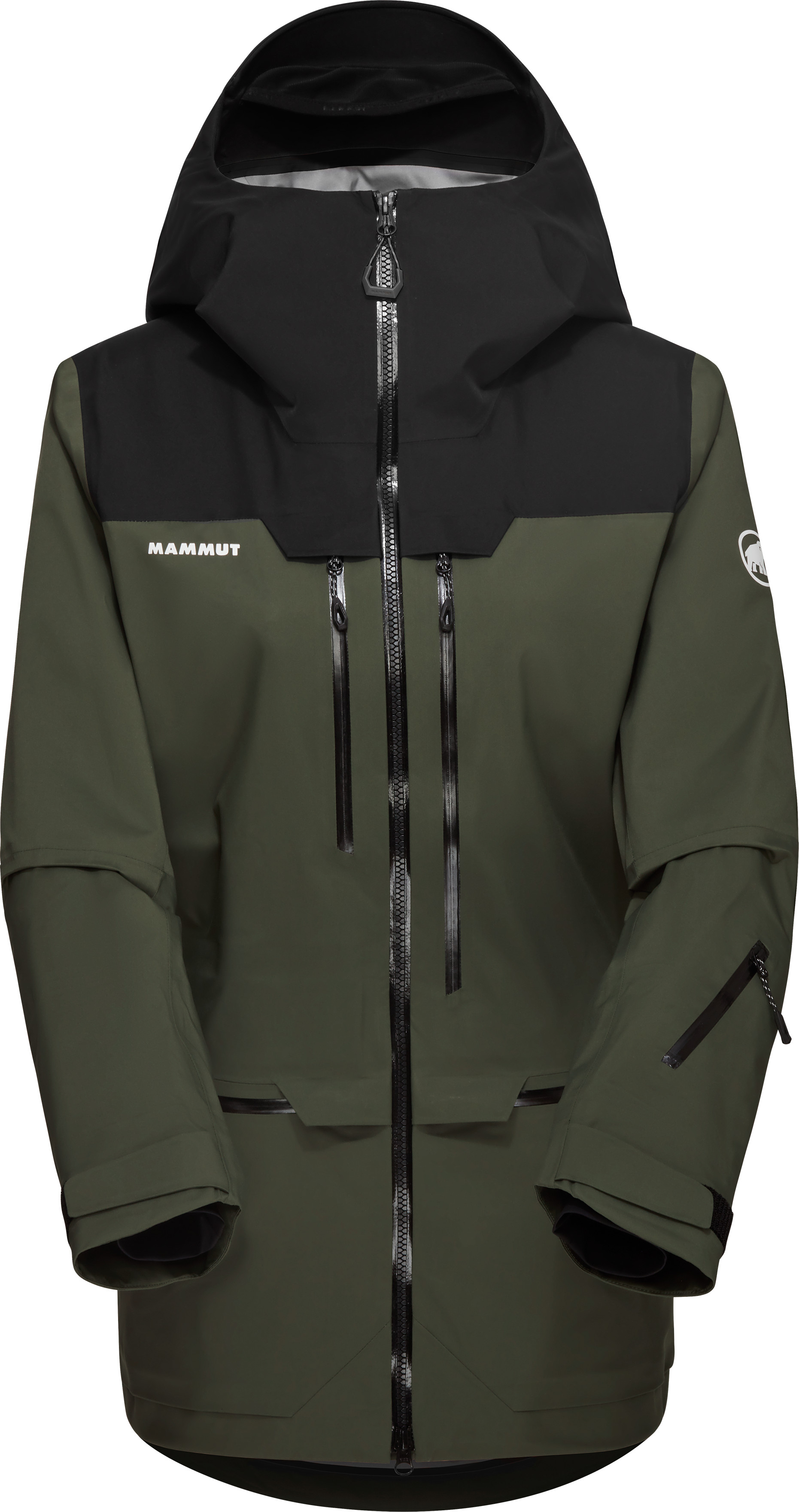 Mammut Women's Haldigrat Hardshell Hooded Jacket Dark Marsh-Black