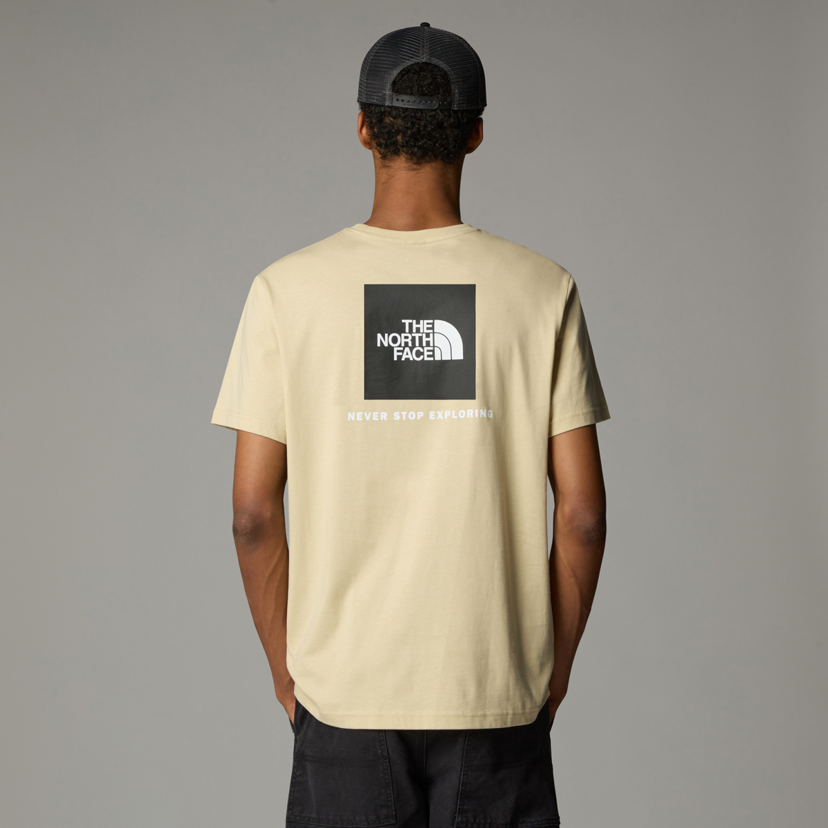The North Face M S/S Redbox Tee Gravel
