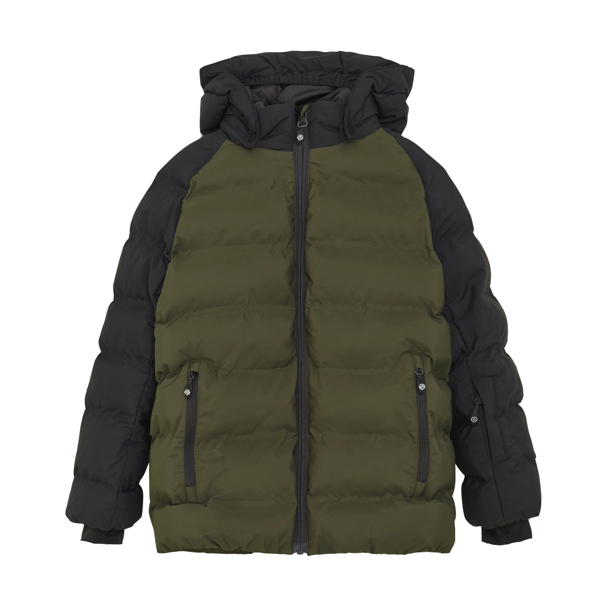 Color Kids Ski Jacket - Quilt - Contrast Grape Leaf