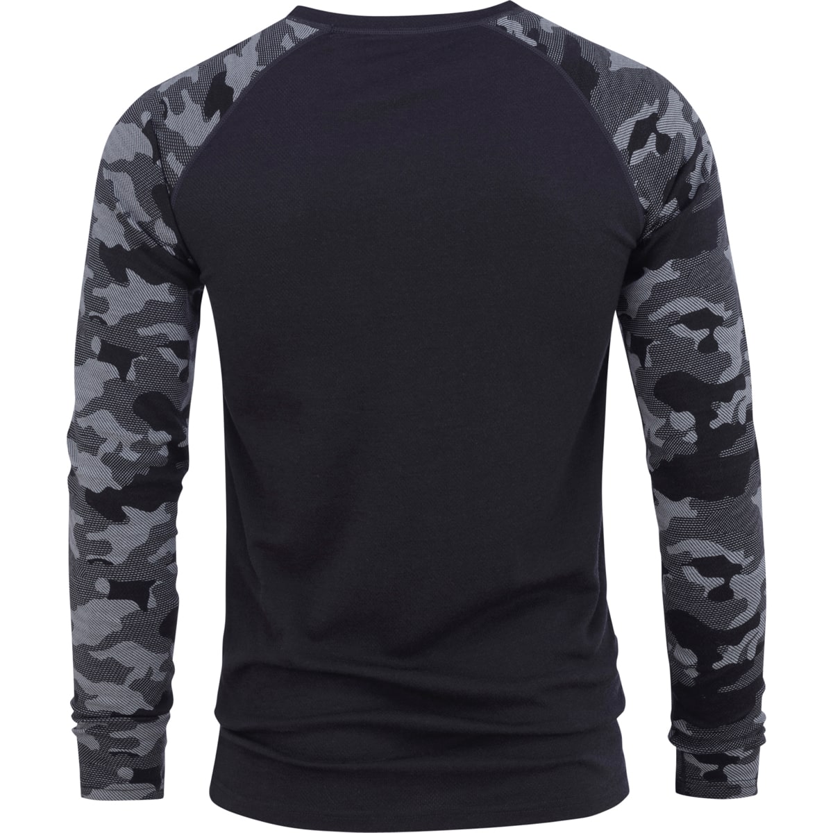 Bula Men's Camo Merino Wool Crew Dgrey