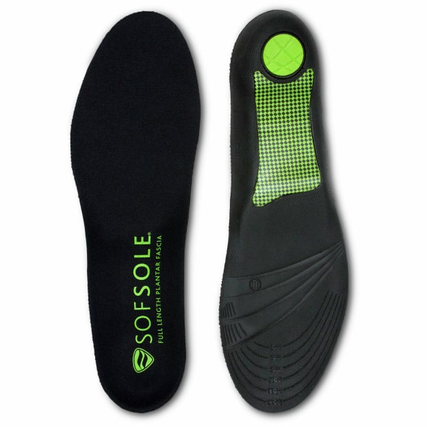 Implus/Sof Sole Såle Full Plantar Fascia Sort