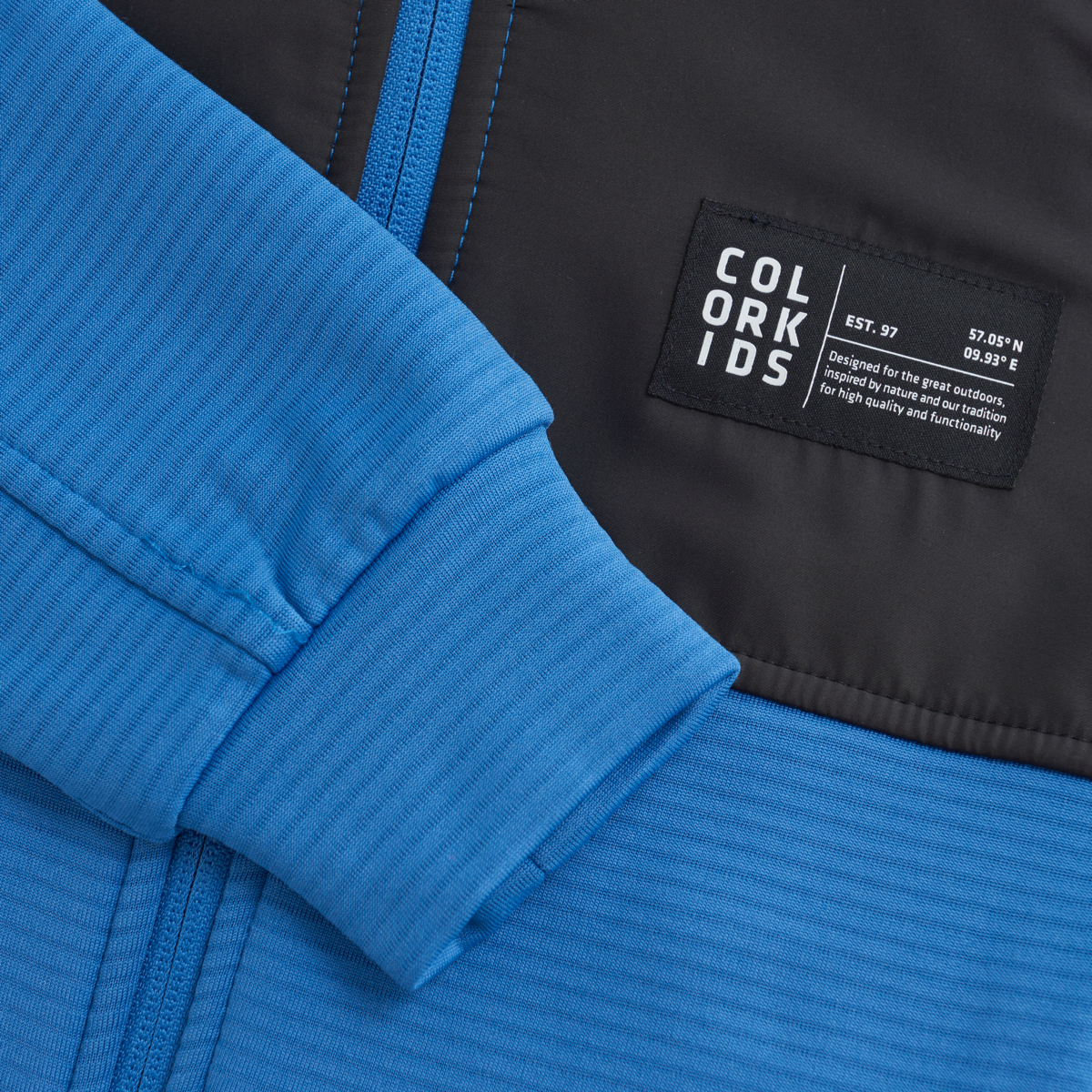 Color Kids Fleece Stretch Jacket W. Hood Campanula