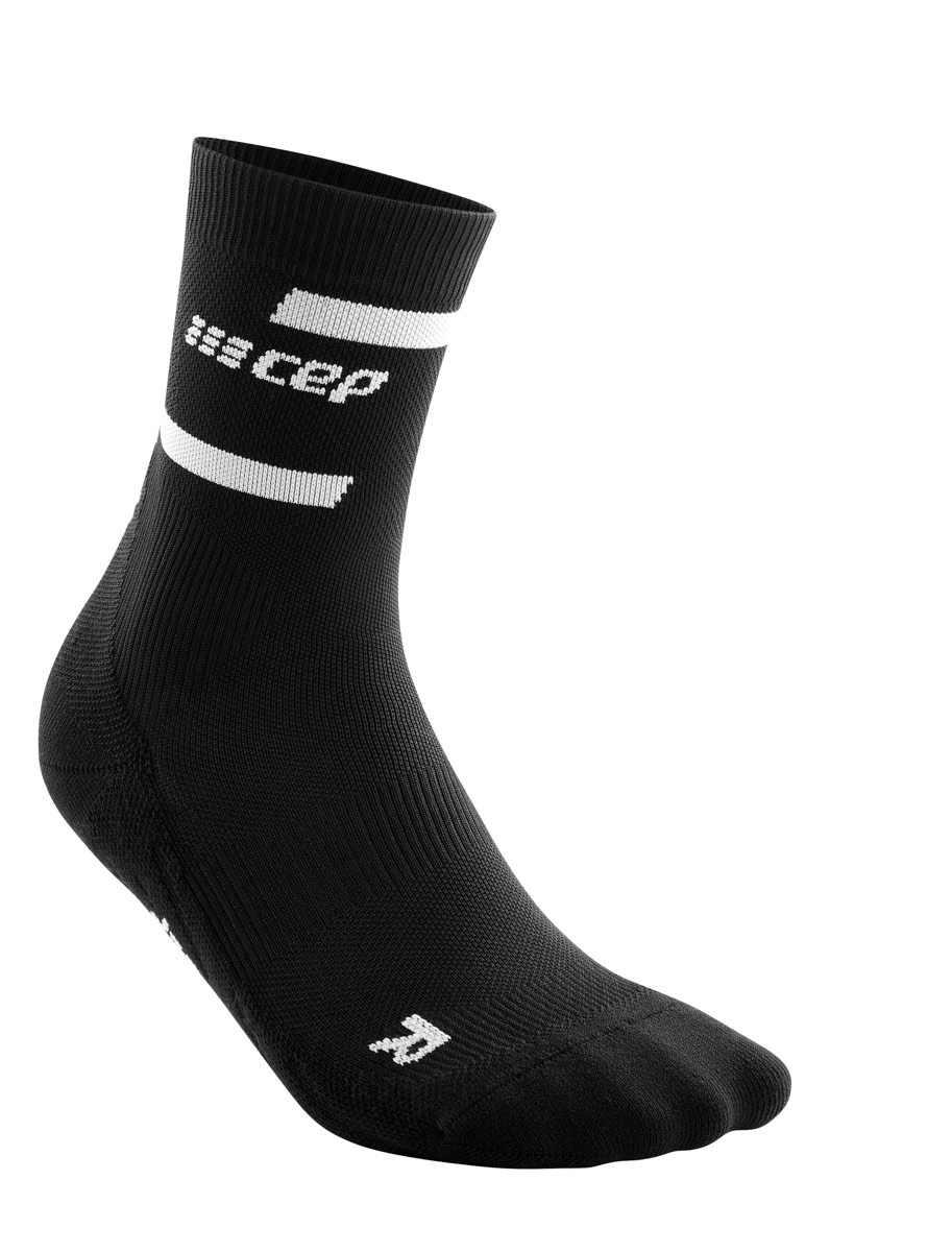 CEP Men's The Run Socks, Mid Cut Black