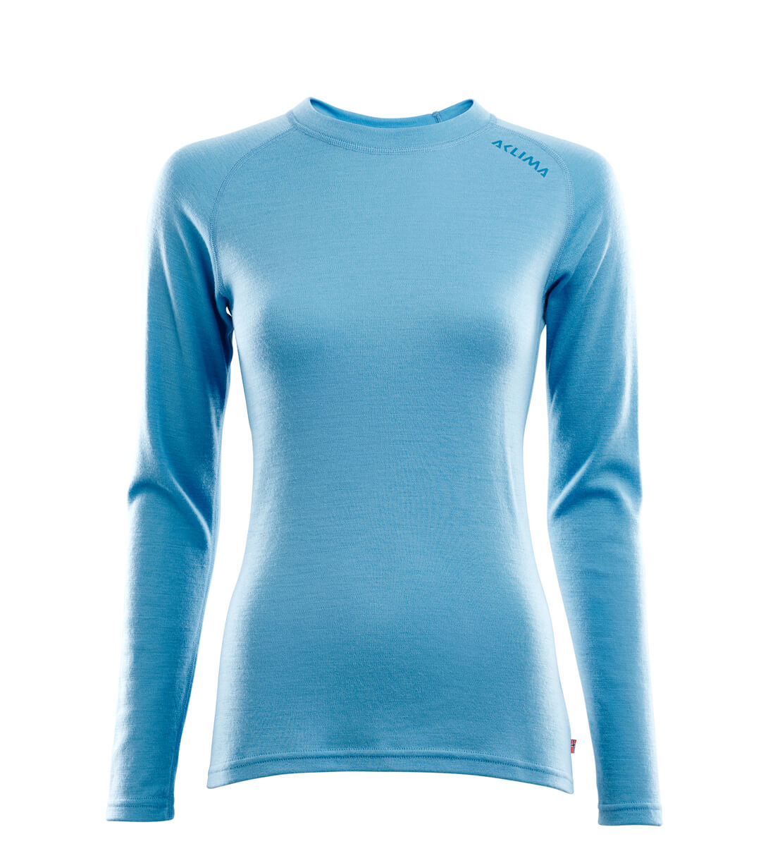 Aclima Women's WarmWool Crewneck Azure Blue
