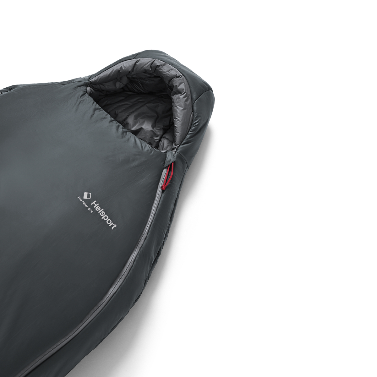 Helsport Explorer Pro Fiber -5 Sleeping Bag 200cm Smoky Grey / Ruby Red