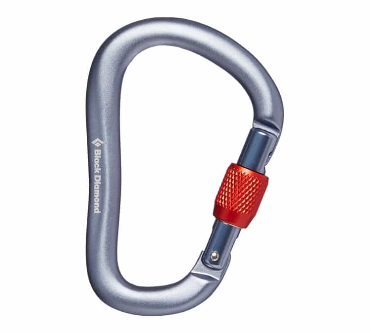 Black Diamond RockLock Screwgate Carabiner Black