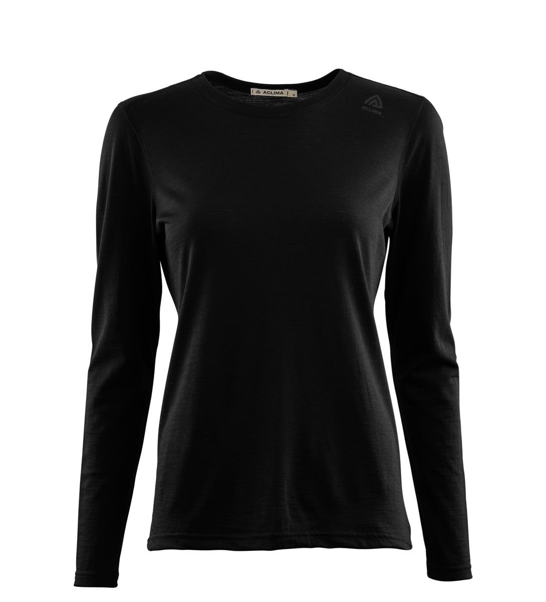 Aclima LightWool 140 Undershirt Long Sleeve Woman Jet Black