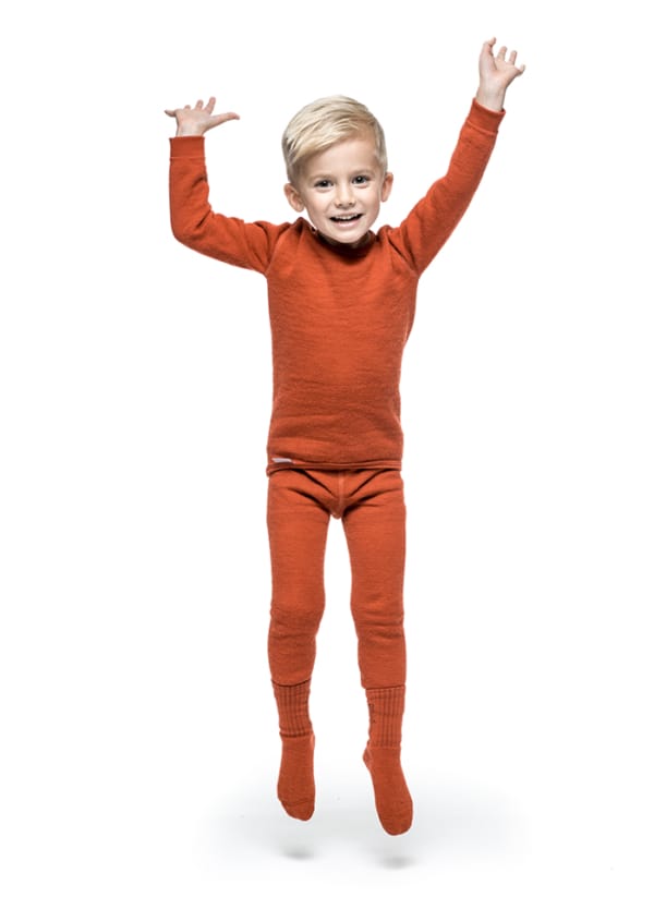 Woolpower Kids' Long Johns 200 Autumn Red