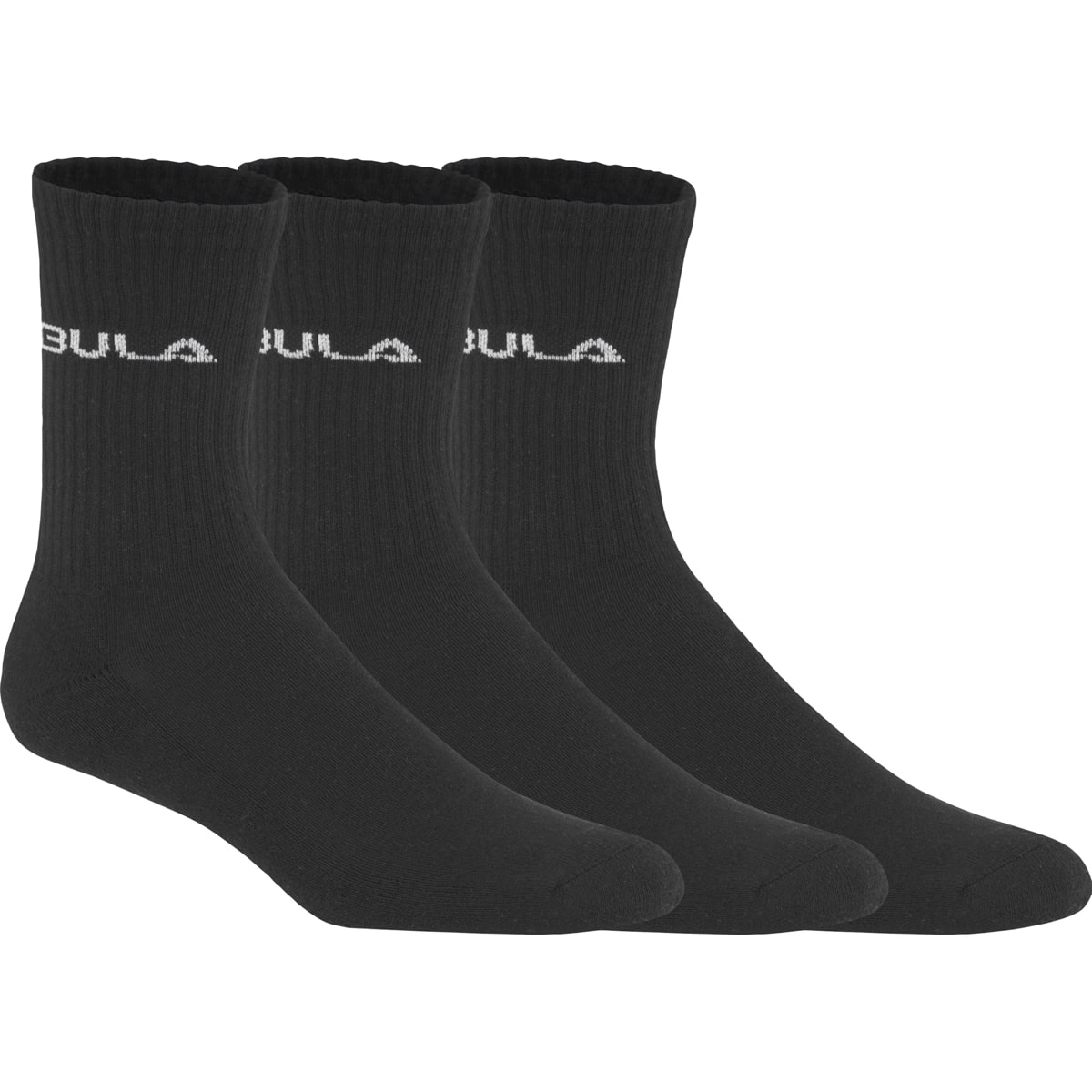 Bula Men's Classic Socks 3pk Black