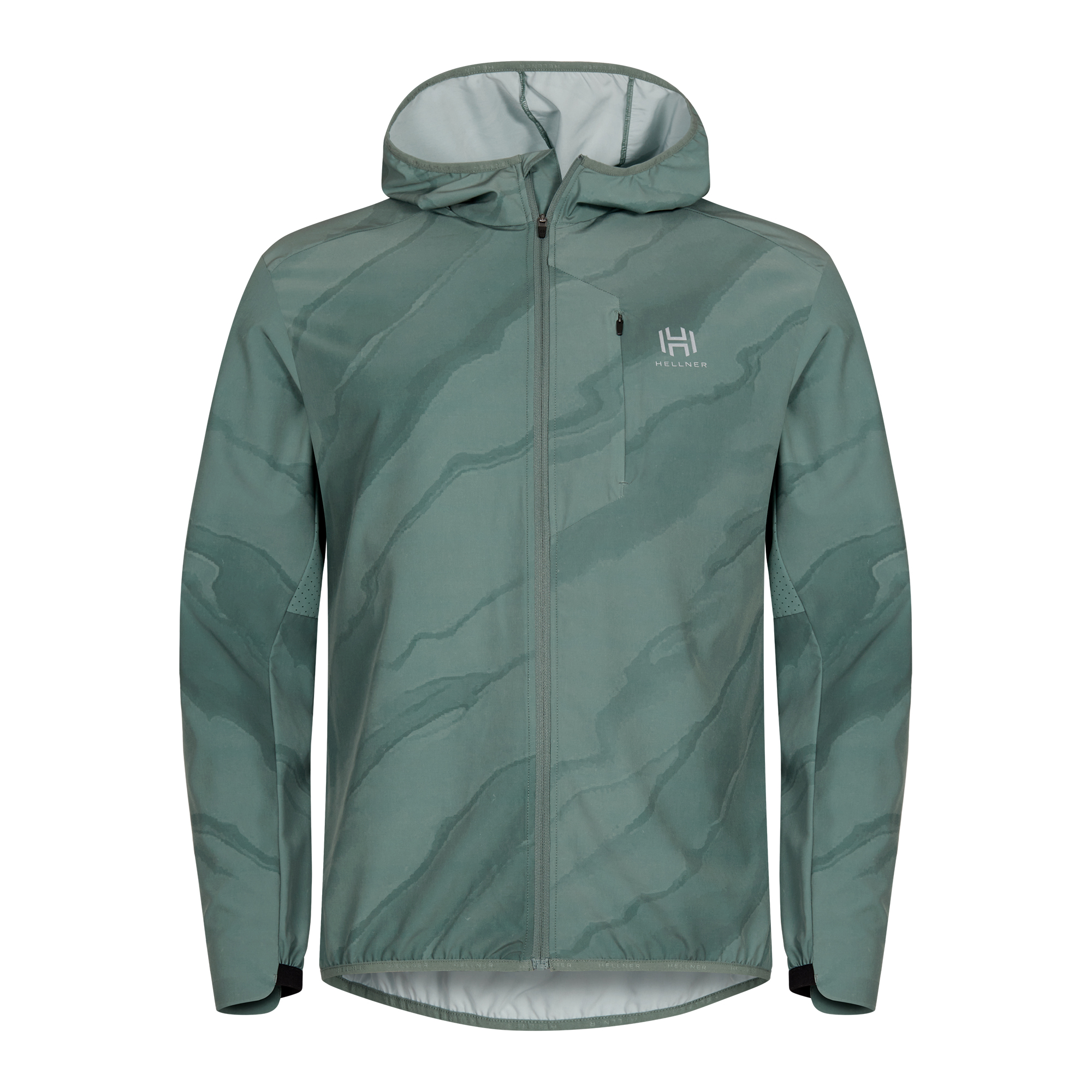 Hellner Men's Aras Running Jacket Laurel Wreath Aop
