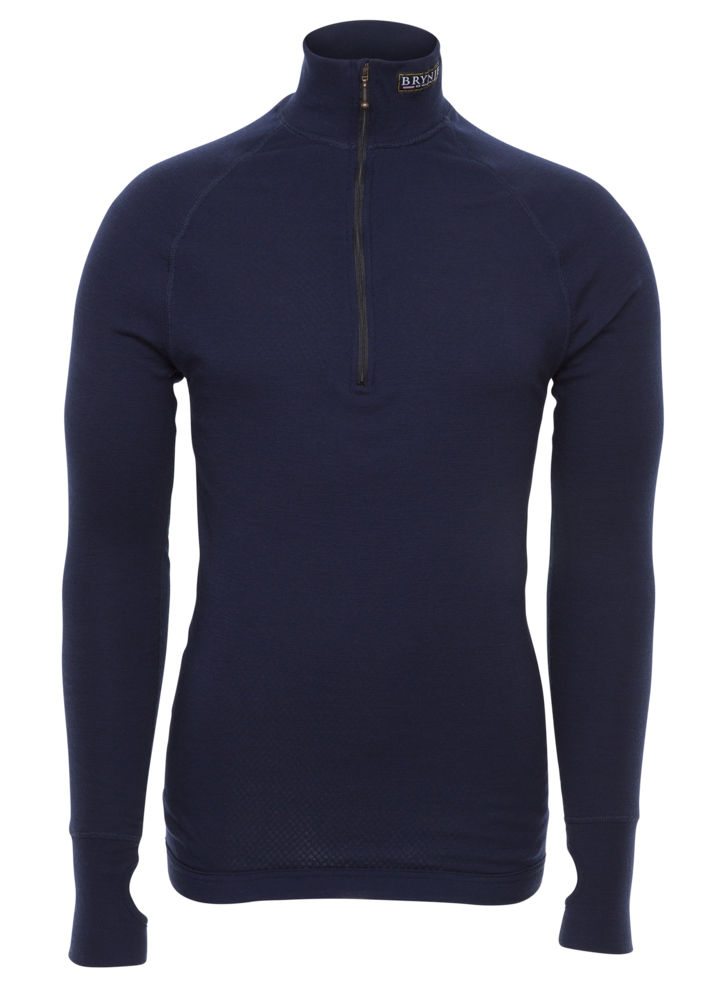 Brynje Arctic Zip Polo 3/4 Neck Navy