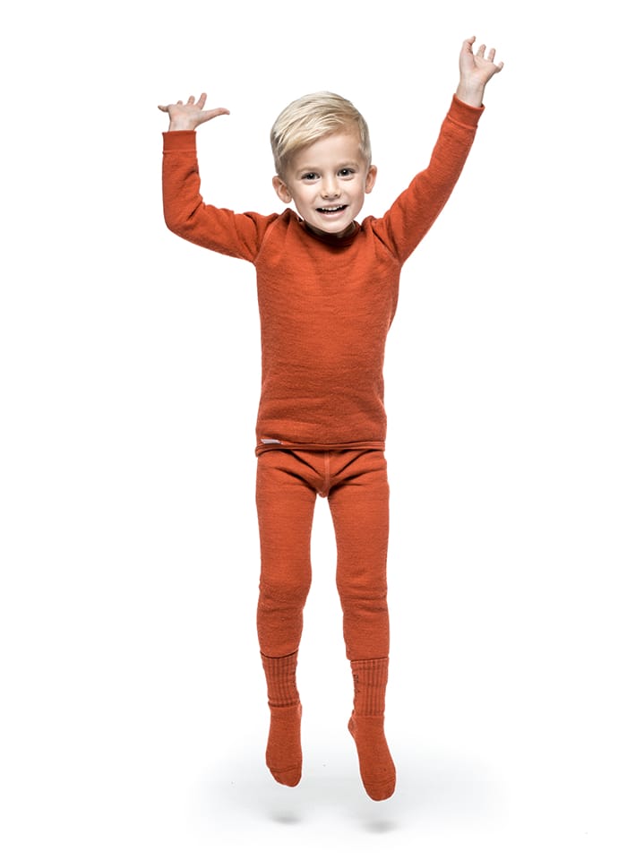 Woolpower Kids' Crewneck 200 Autumn Red