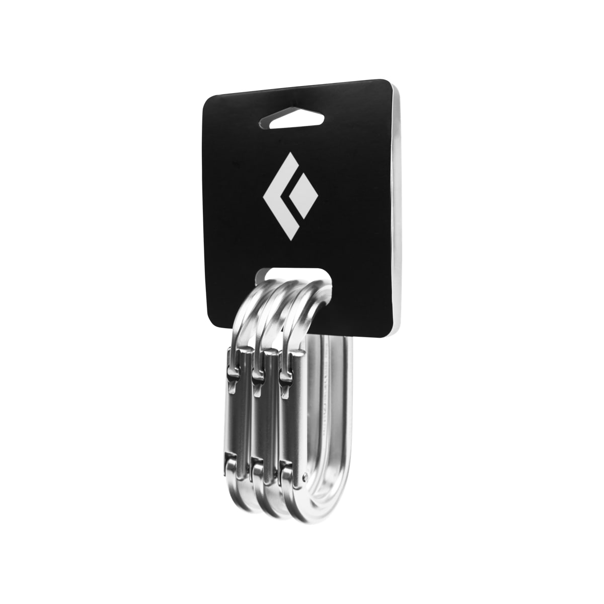 Black Diamond Oval Keylock Carabiner 3-Pack Polished