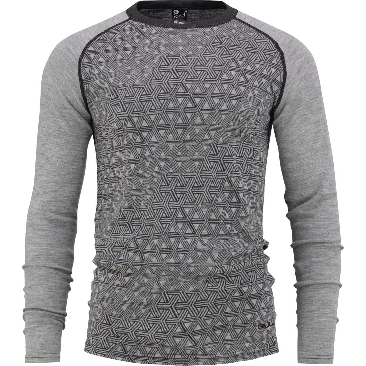 Bula Men's Geo Merino Wool Crew Dgrey