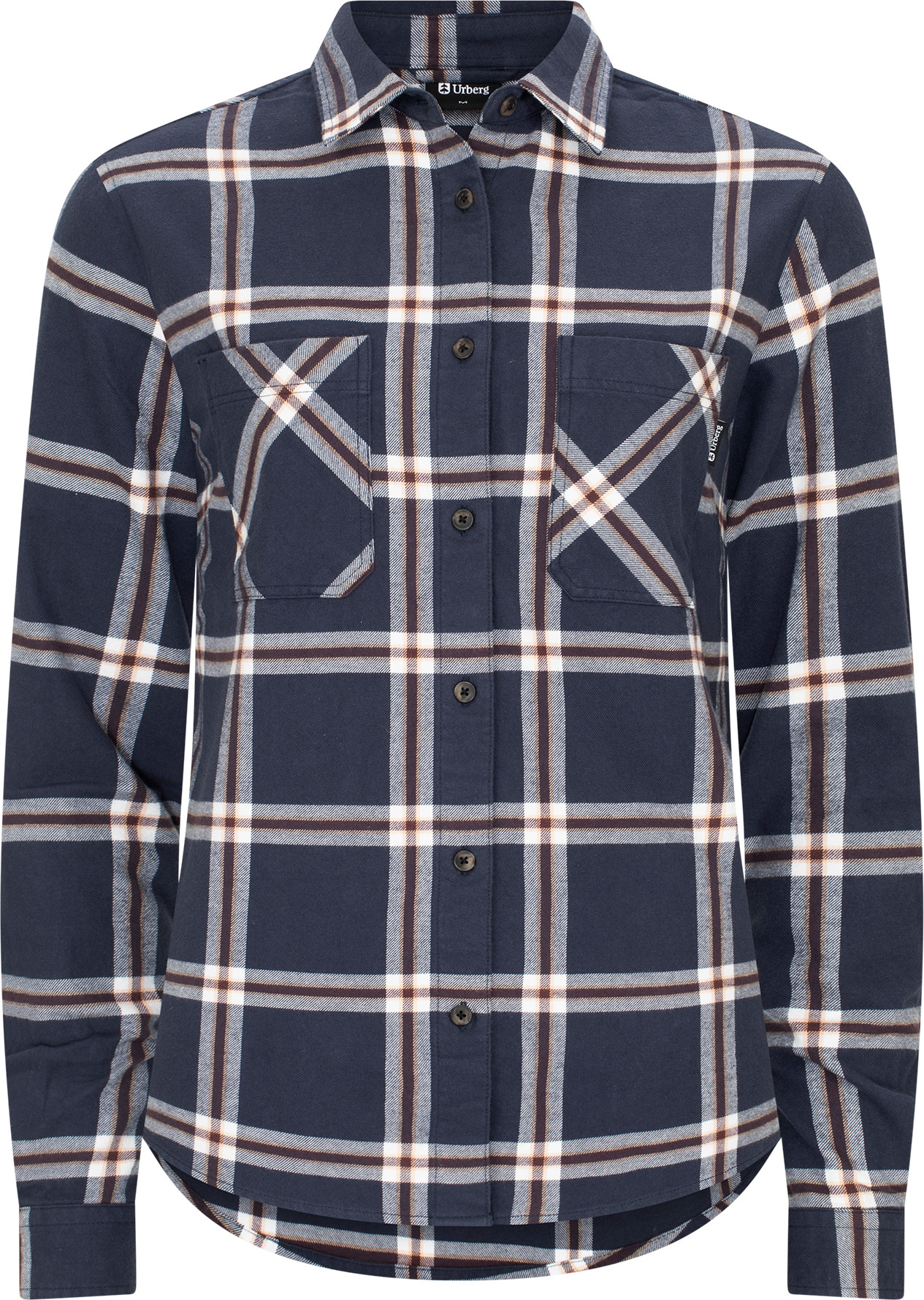 Urberg Two Pocket Flanell Shirt Wmn Blue Nights/huckleberry
