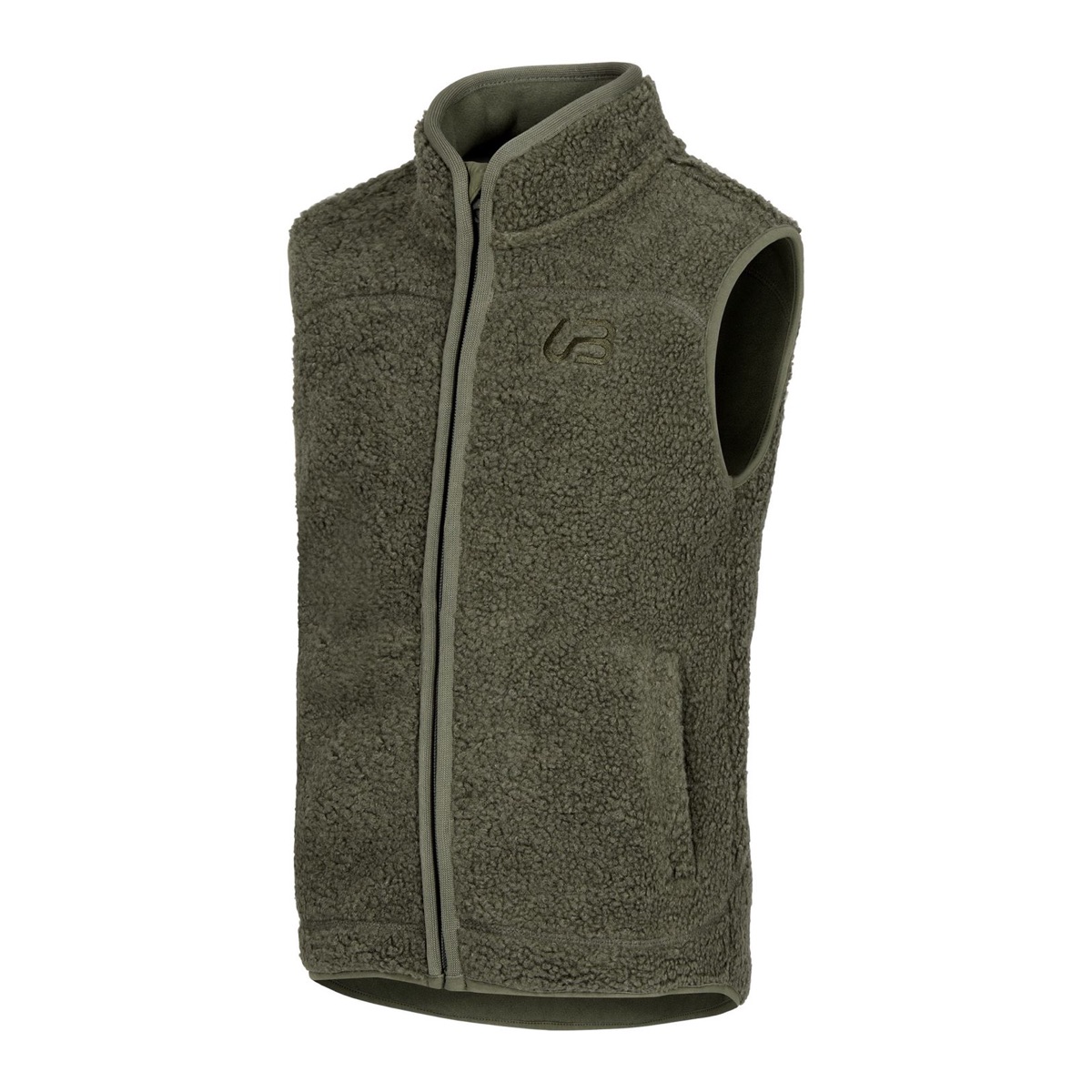 Urberg Kids' Åheim Pile Vest Deep Lichen Green