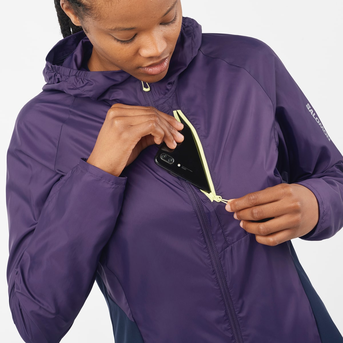 Salomon Women's Bonatti Cross Wind Nightshade/Deep Black