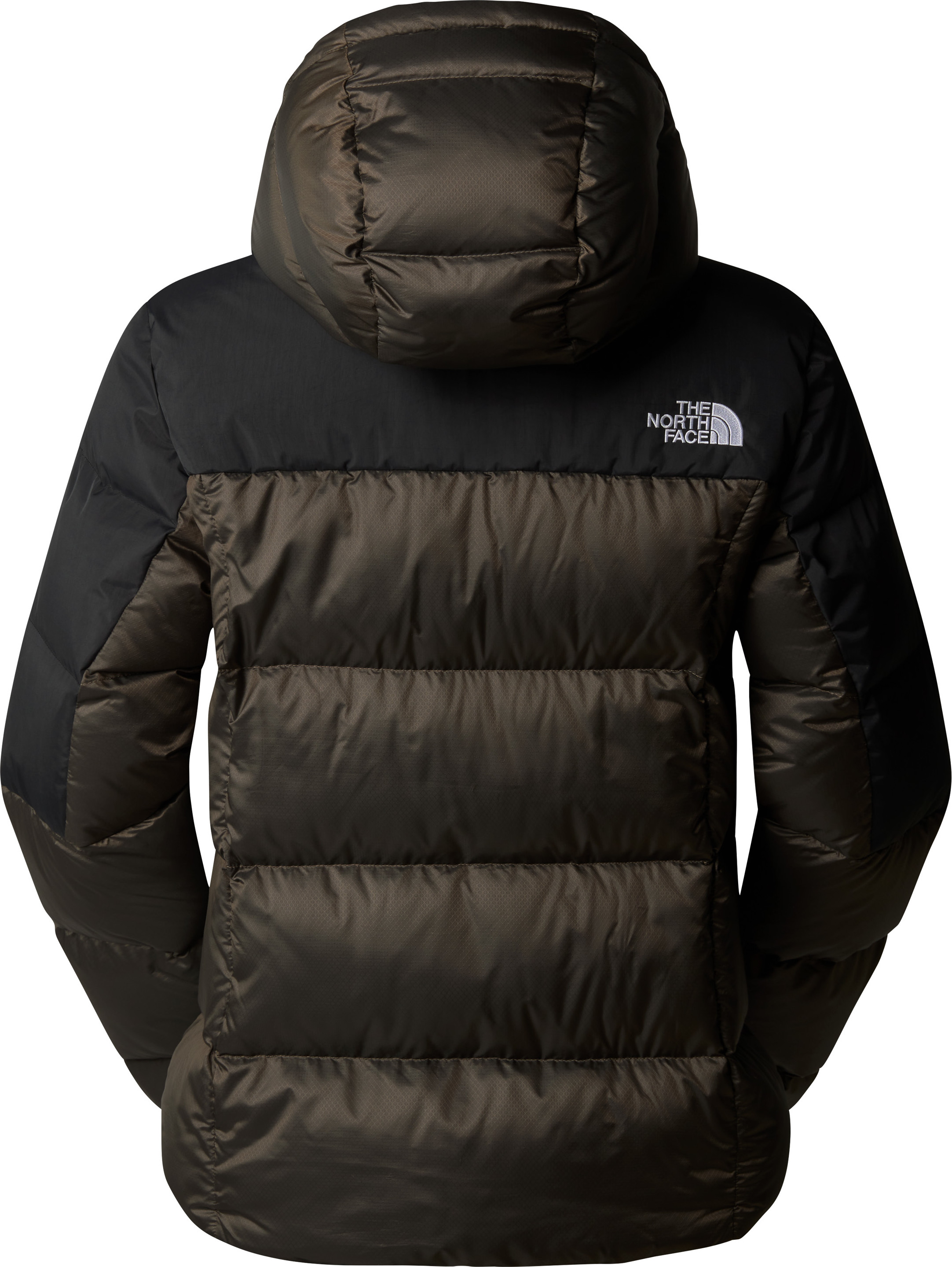 The North Face Women's Diablo Down 2.0 Hooded Jacket Smokey Brown Black Heather/TNF Black
